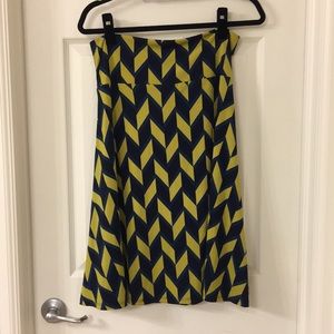 Like New Large Lularoe Azure Geometric Skirt
